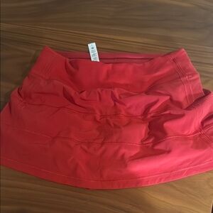 Lululemon Athletica Red Bubble Mini Skirt